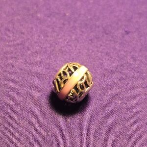Pandora Silver and Pink Filigree Bracelet Charm